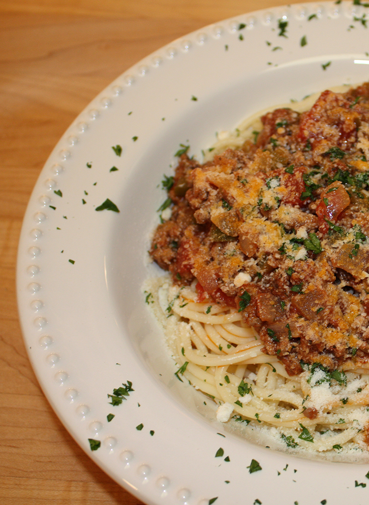 spaghetti with meat sauce